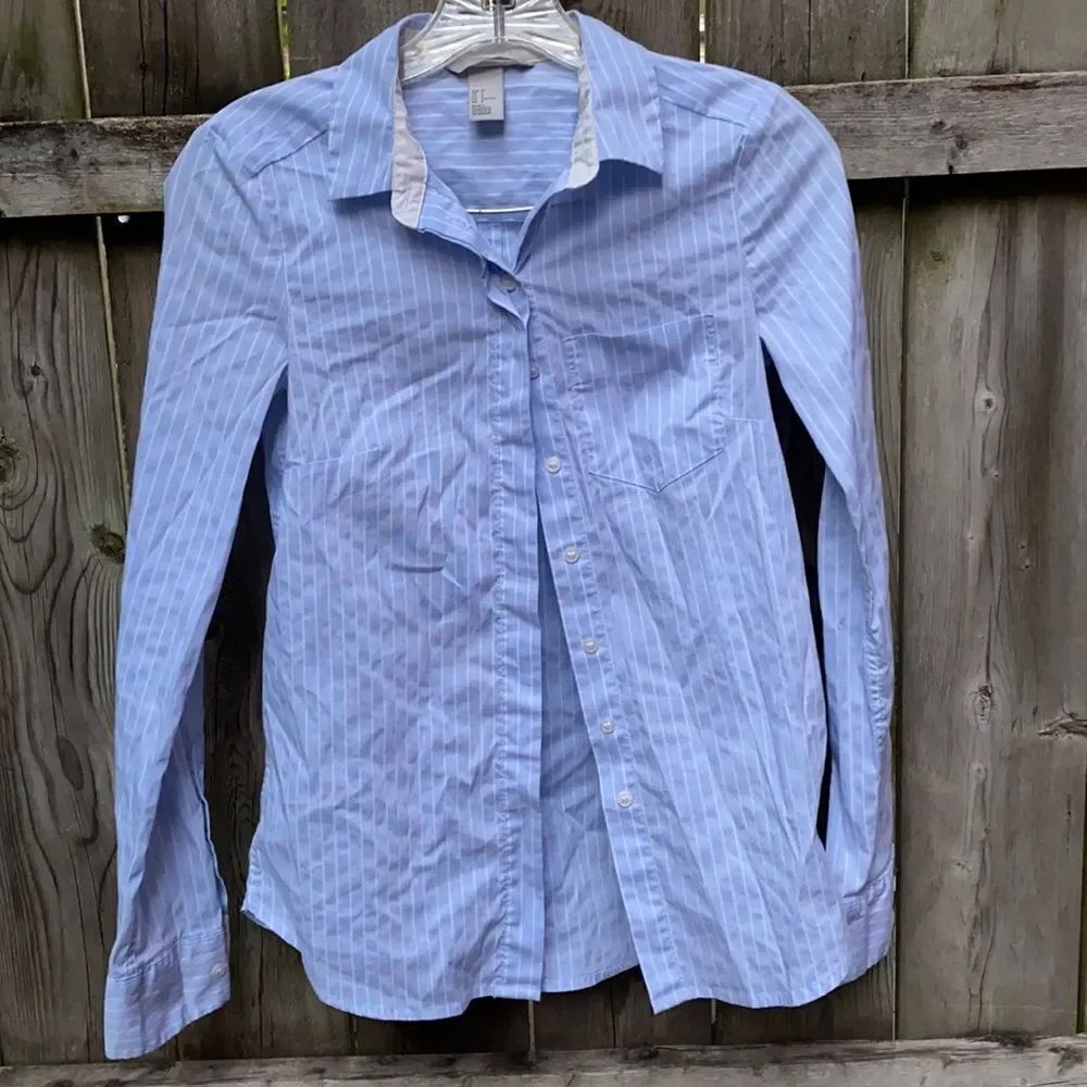 H&M Stripped Button Down top sz. 2